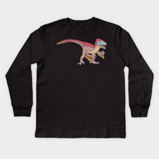 Utahraptor - Utah Raptor - Extinct Reptile Kids Long Sleeve T-Shirt